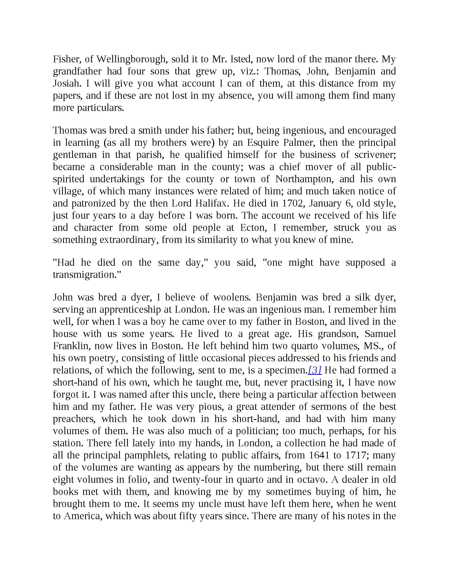 The Autobiography of Benjamin Franklin