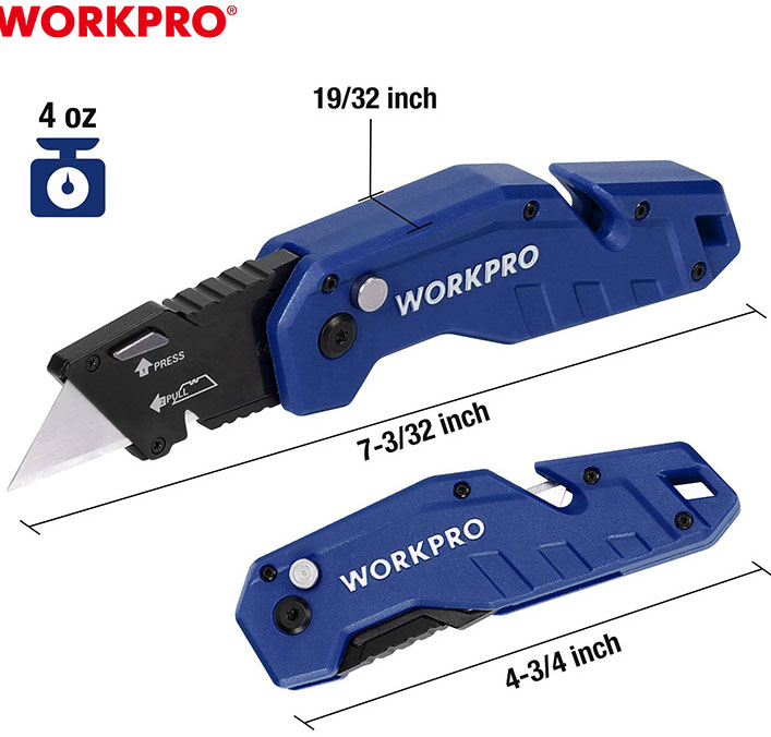 Dao rọc gấp gọn workpro wp211008
