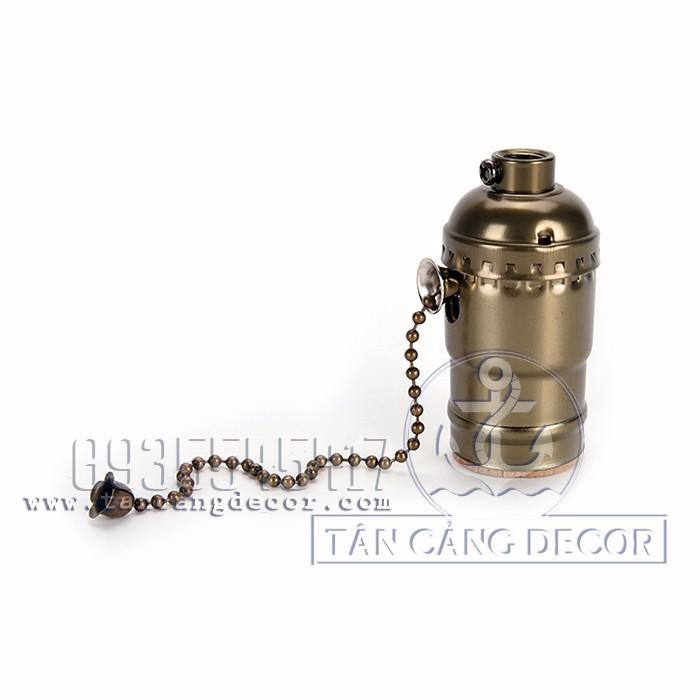 Chuôi bóng đèn Edison 03 màu đồng xanh