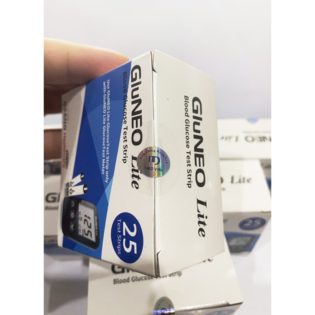 Que Thử Đường Huyết GluNEO Lite ( Hộp 25+ Hộp 50 Que)