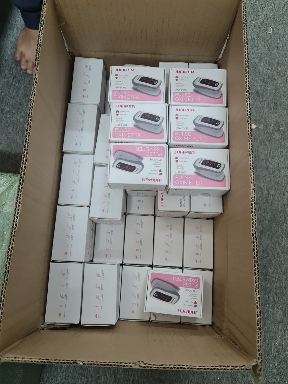 Máy đo nồng độ oxy trong máu SPO2 (Jumper-500E) - JPD-500E