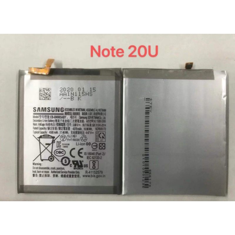 Pin Samsung Galaxy NOTE 20 ULTRA bảo hành 6 tháng.