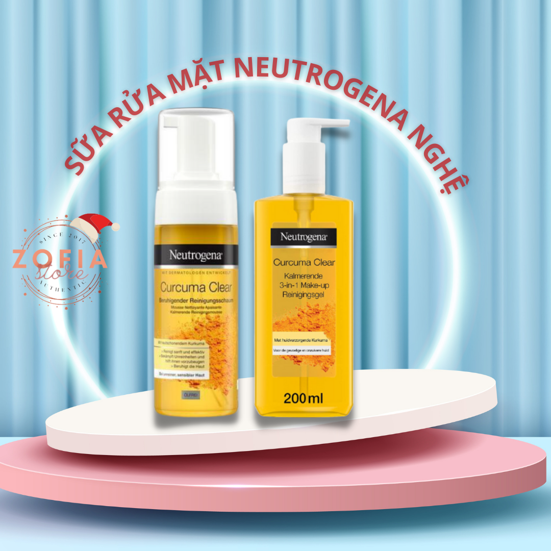 GEL TẨY TRANG NGHỆ Neutrogena Curcuma Clear B
