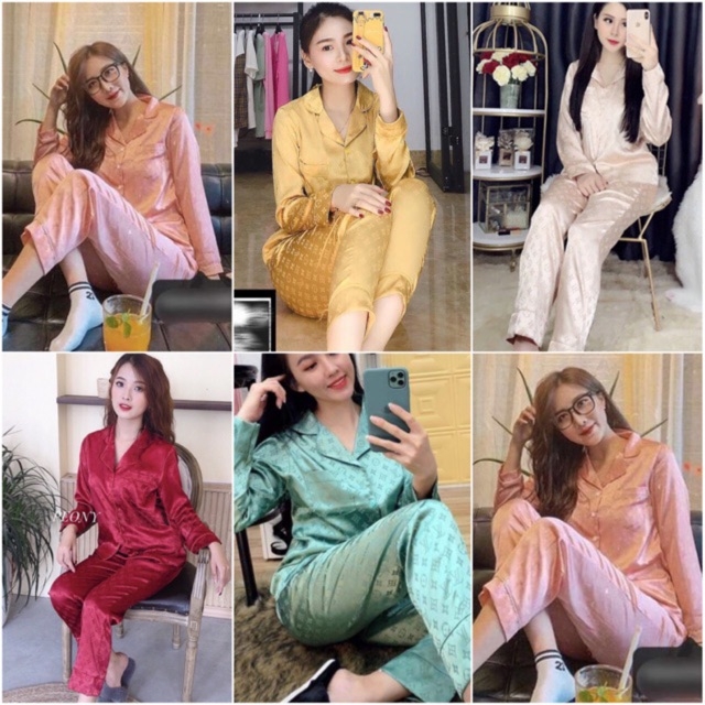 BỘ LỤA GẤM MẪU MỚI, BỘ ĐỒ SAU SINH