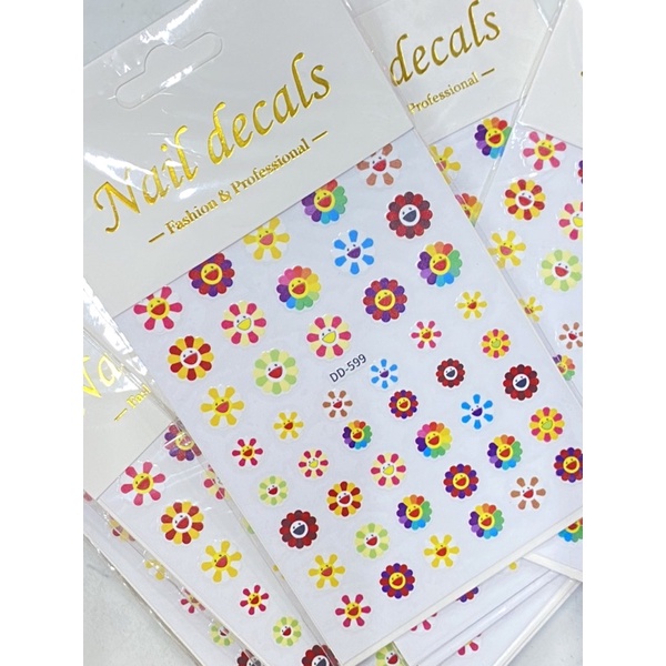 sticker thương hiệu,hoa,bướm,chữ