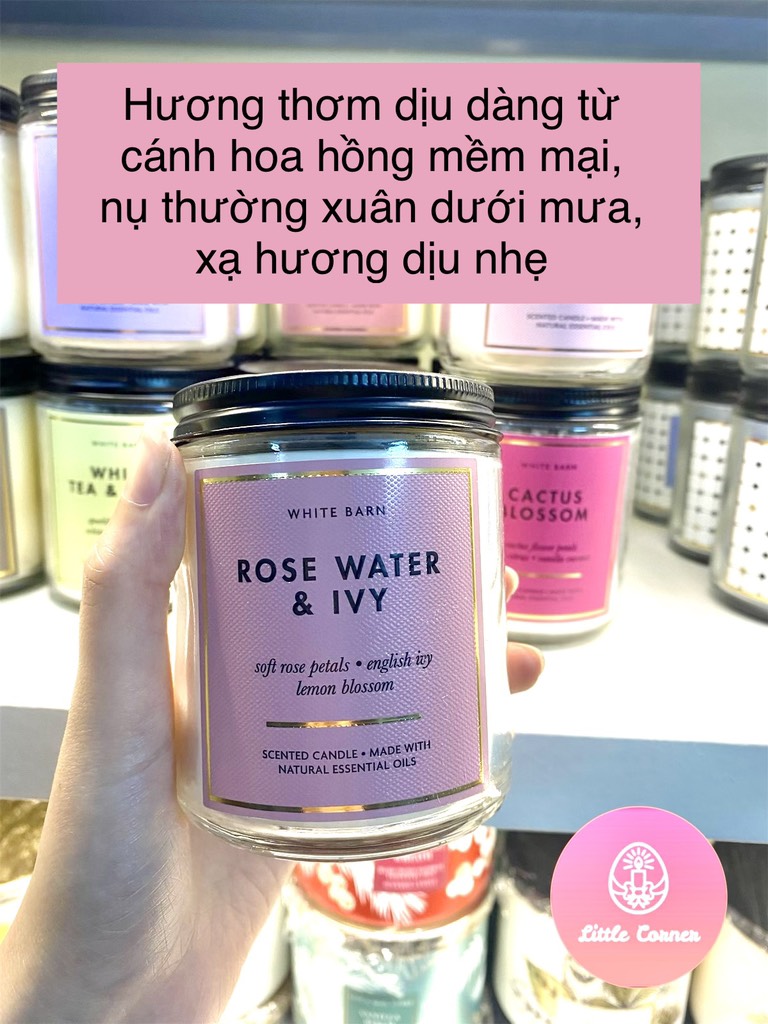 Nến thơm 1 bấc 198g BATH AND BODY WORKS - WHITE BARN basic 2