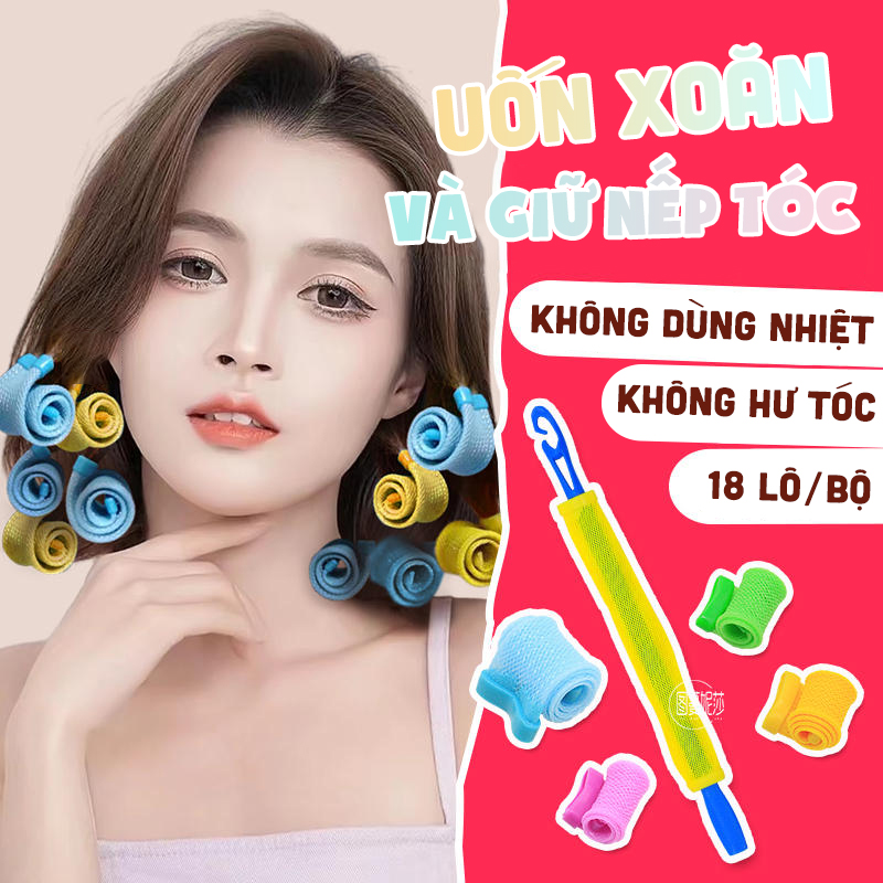 MonsterBEAUTY - Lô uốn tóc ốc sên - Lô cuốn tóc lạnh không cần dùng nhiệt