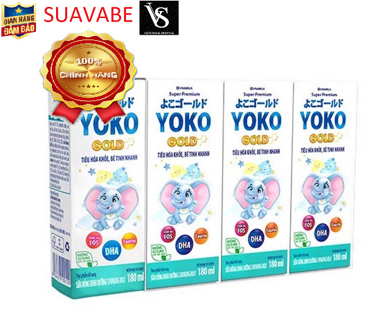 Một thùng SỮA BỘT PHA SẴN YOKO - LỐC 4 HỘP X 180ML