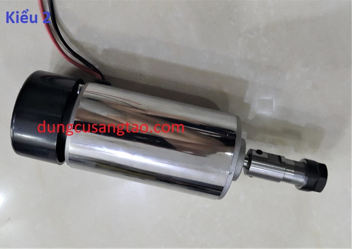 Motor cnc 300w / spindle 300w có sẵn đầu er11 và đầu kẹp mũi dao cnc / động cơ 300w