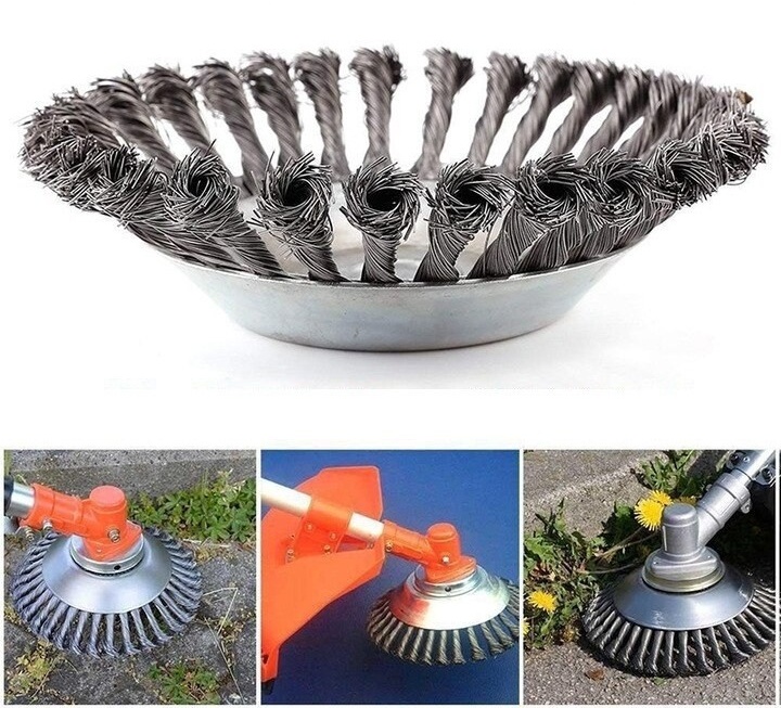 Lưỡi cắt cỏ tận gốc, bàn chải máy cắt cỏ