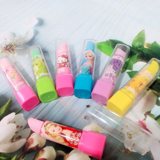 10 thỏi tẩy bút chì cây son, gôm hình cây son
