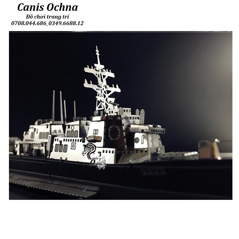 Mô hình lắp ráp 3D kim loại_Burke Class Destroyer