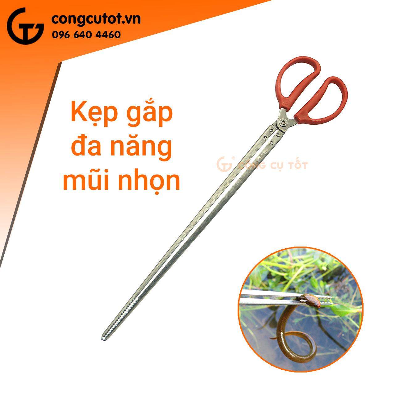 Kẹp gắp dài hình kéo mũi nhọn thẳng