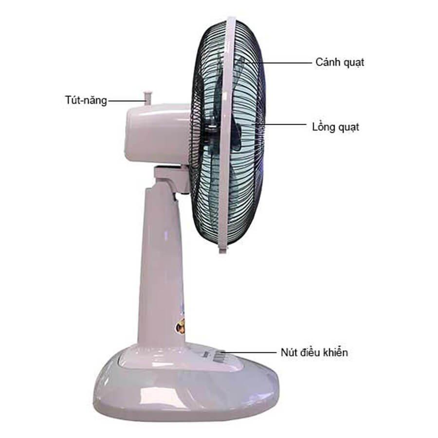 Quạt bàn Benny Thái Lan BFT-30 màu xám