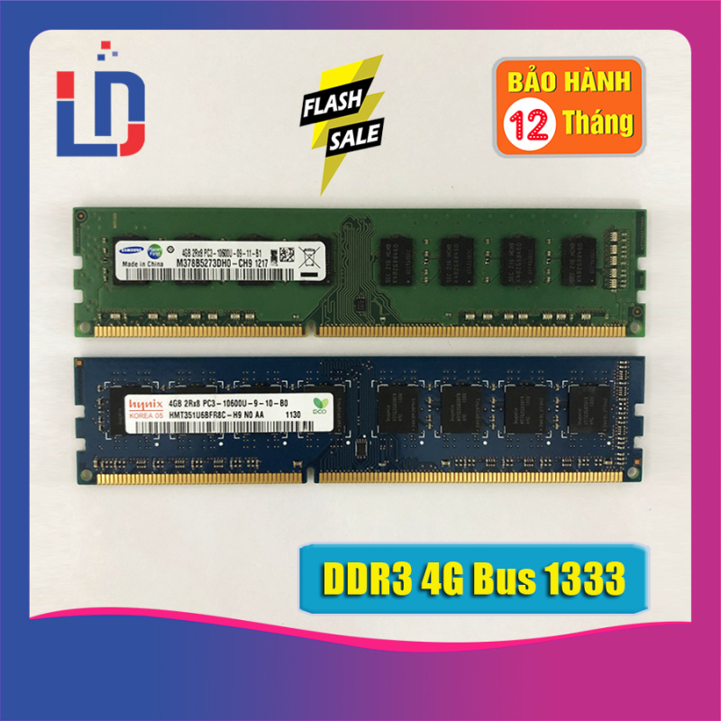 Bảng giá Ram máy tính để bàn 8GB 4GB 2GB DDR3 bus 1333 PC3 10600 (Hãn ngẫu nhiên) Kingston samsung hynix SSD ... Phong Vũ