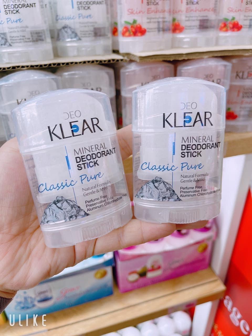 [CHÍNH HÃNG] Lăn Khử Mùi Đá Khoáng DEO KLEAR 70gr MINERAL DEODORANT STICK