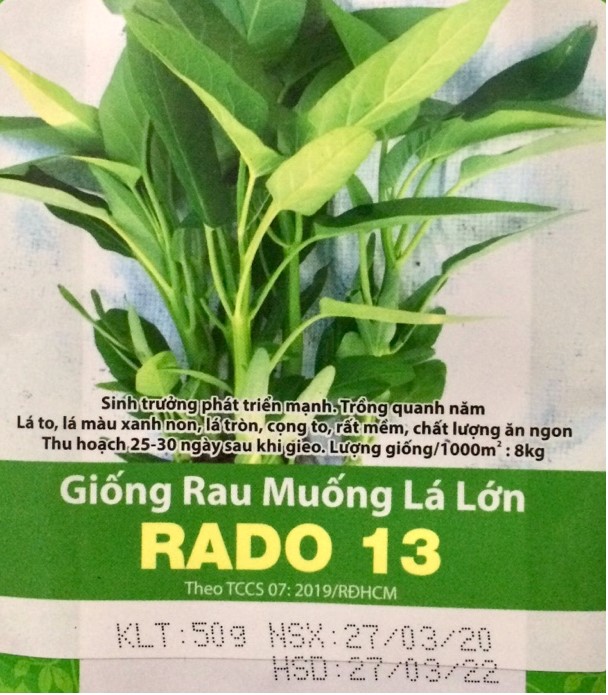 Gói 50gr Rau Muống Lá Lớn Dễ Trồng