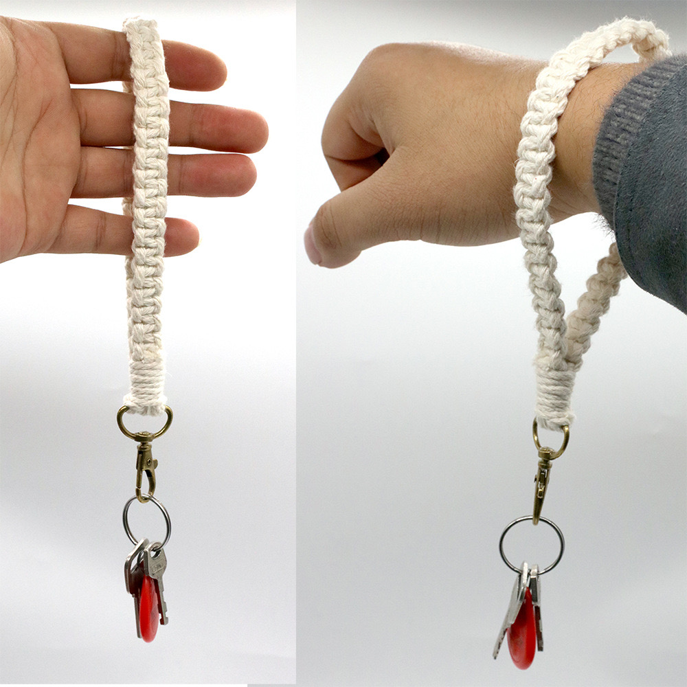 Móc khoá thắt dây macrame