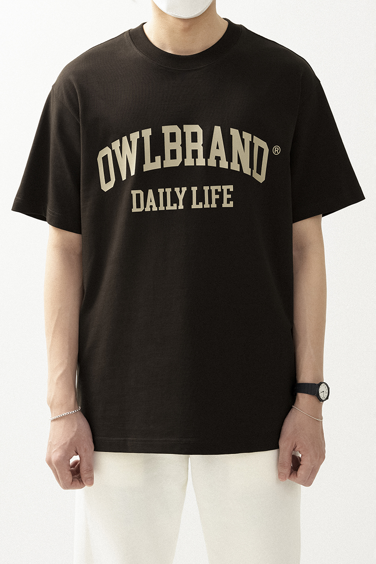 Áo thun Owlbrand Retro/Nâu