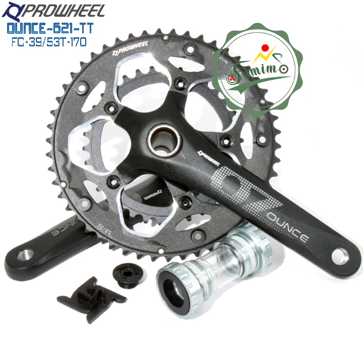Giò dĩa PROWHEEL OUNCE-621-TT- 39/53T-170mm kèm PW-BB68 vặn