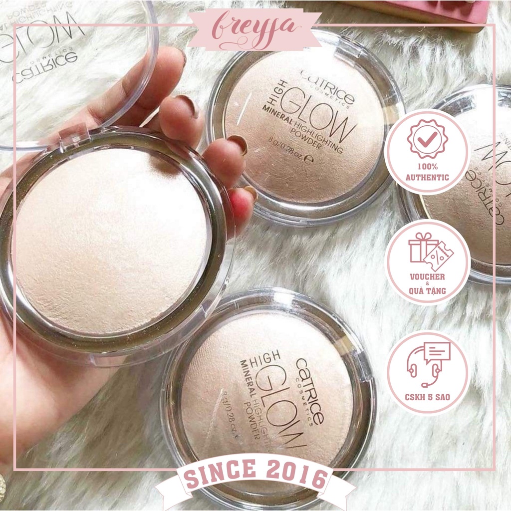 Phấn Bắt Sáng Highlight Làm Bật Sáng Khuôn Mặt Catrice High Glow Mineral Highlighting Powder No.10