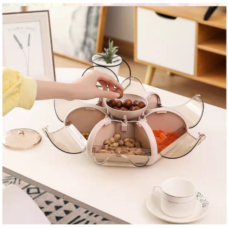 KHAY MỨT HOA 6 CÁNH SEN TUYỆT ĐẸP