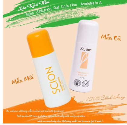 Lăn khử mùi Scion Pure White Roll on 75ml
