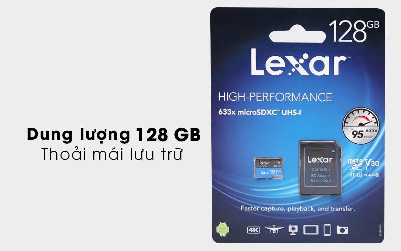 Thẻ nhớ MicroSD 128 GB class 10 UHS-I kèm Adapter