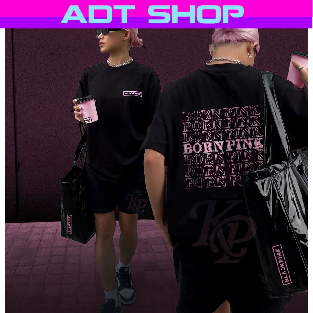 Blackpink black pink áo thun blackpink form rộng unisex, born pink, blink