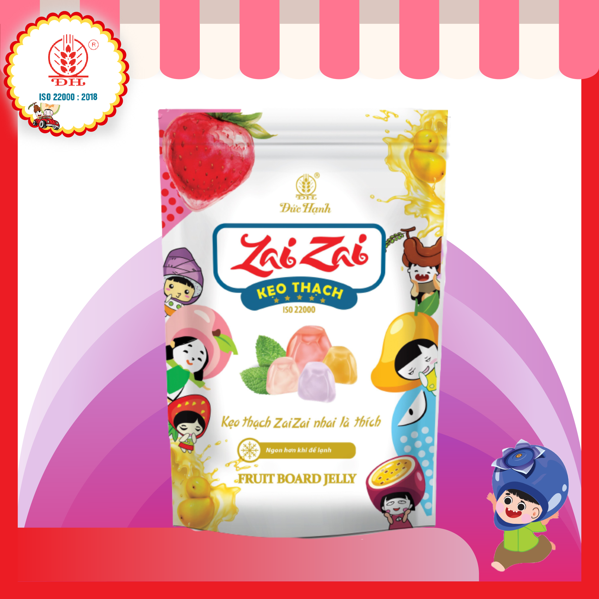 [ Giòn zai ] Combo 500g THẠCH HOA QUẢ ZAI ZAI