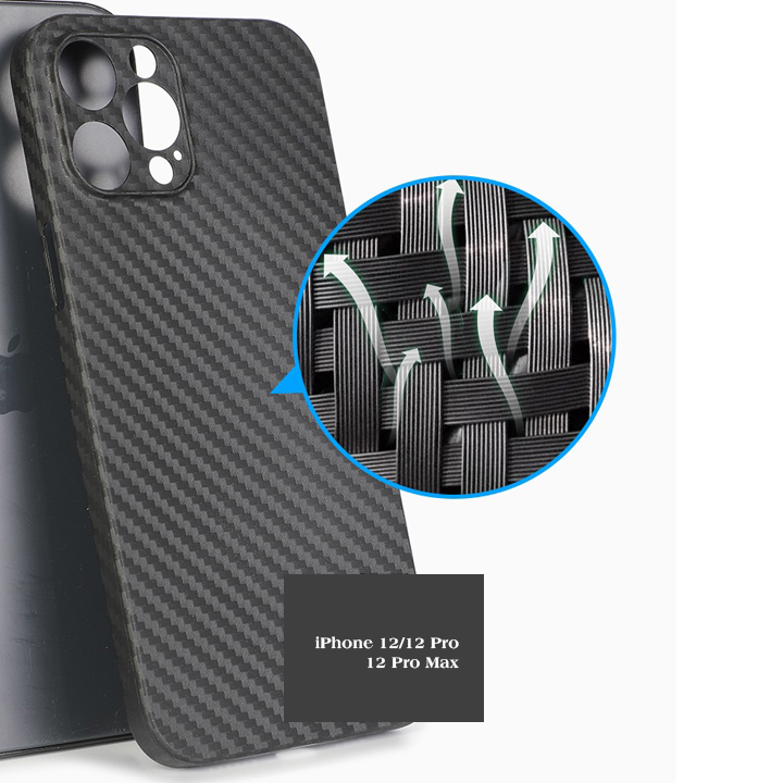 [ỐP LƯNG SIÊU MỎNG] 12 Pro Max vân Carbon Fiber hiệu Memumi