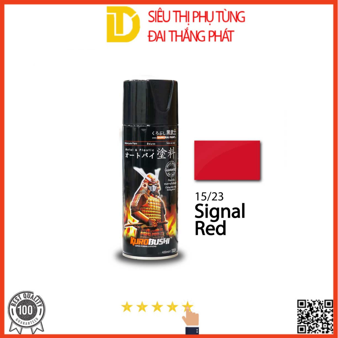 Sơn samurai sơn xịt xe máy 15/23 màu đỏ nổi bật