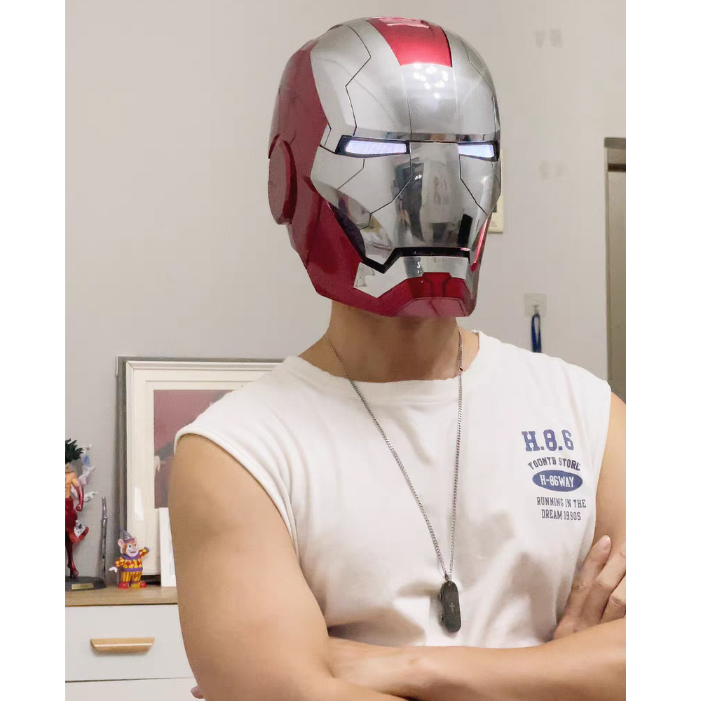 sẵn hàng) Nón Iron Man cảm ứng Helmet iron man mk5 auto king chính hãng | Lazada.vn