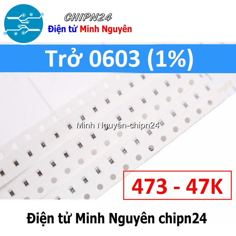 [50 con] (KX) Trở dán SMD 0603 47K (1%)