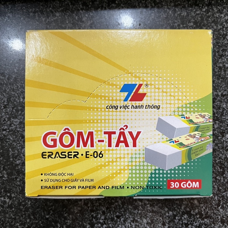 Combo 5 Cục Gôm tẩy xóa bút chì Thiên Long E-06