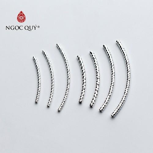 [HCM]Ống xoắn bạc họa tiết xỏ ngang  - Ngọc Qúy Gemstones