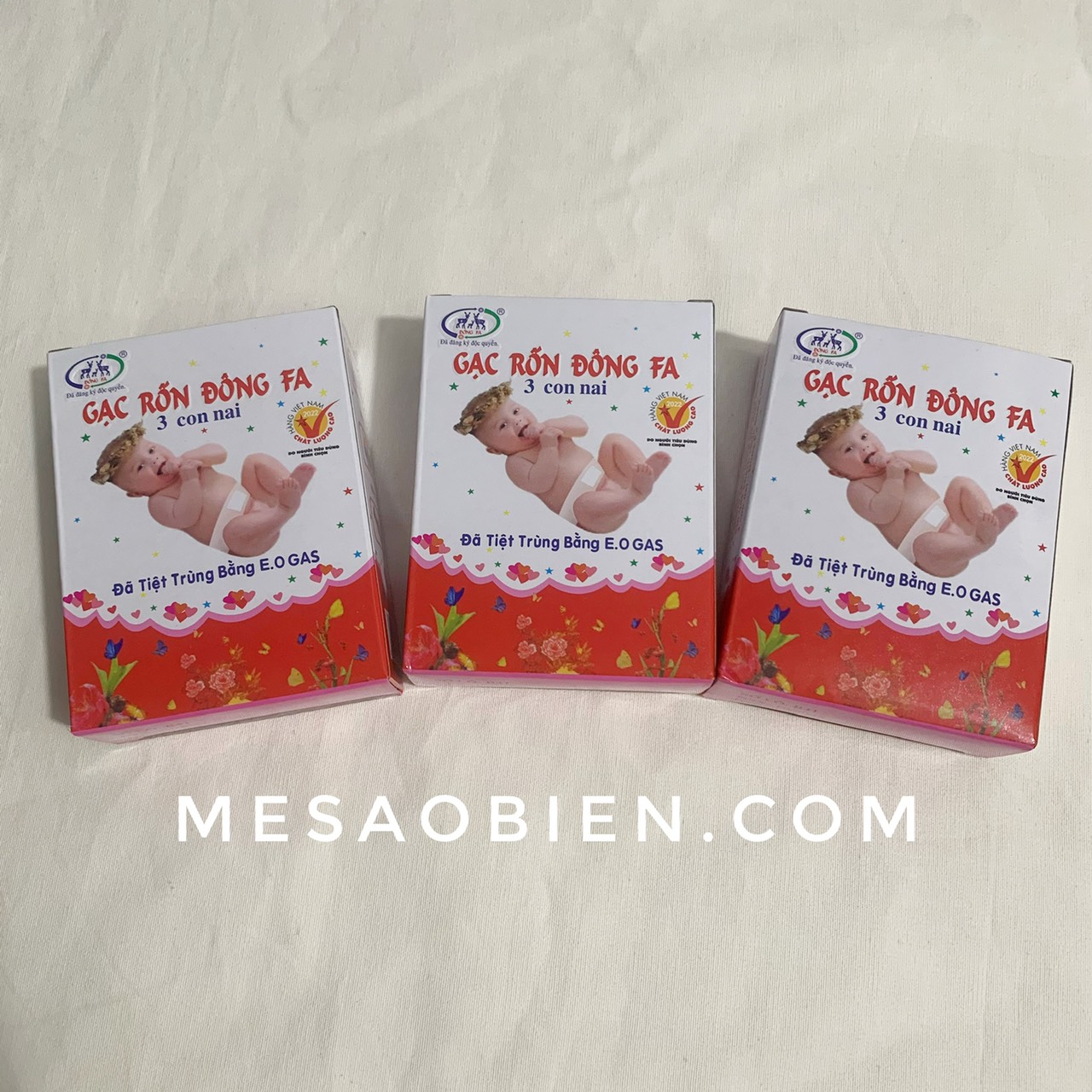 Băng rốn Đông Fa, Gạc rốn cho bé (Hộp 3 cái)