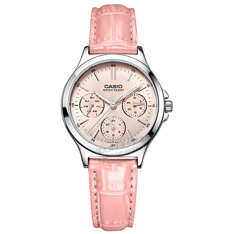 [HCM]Đồng hồ nữ dây da  CASIO LTP-V300L-4AUDF