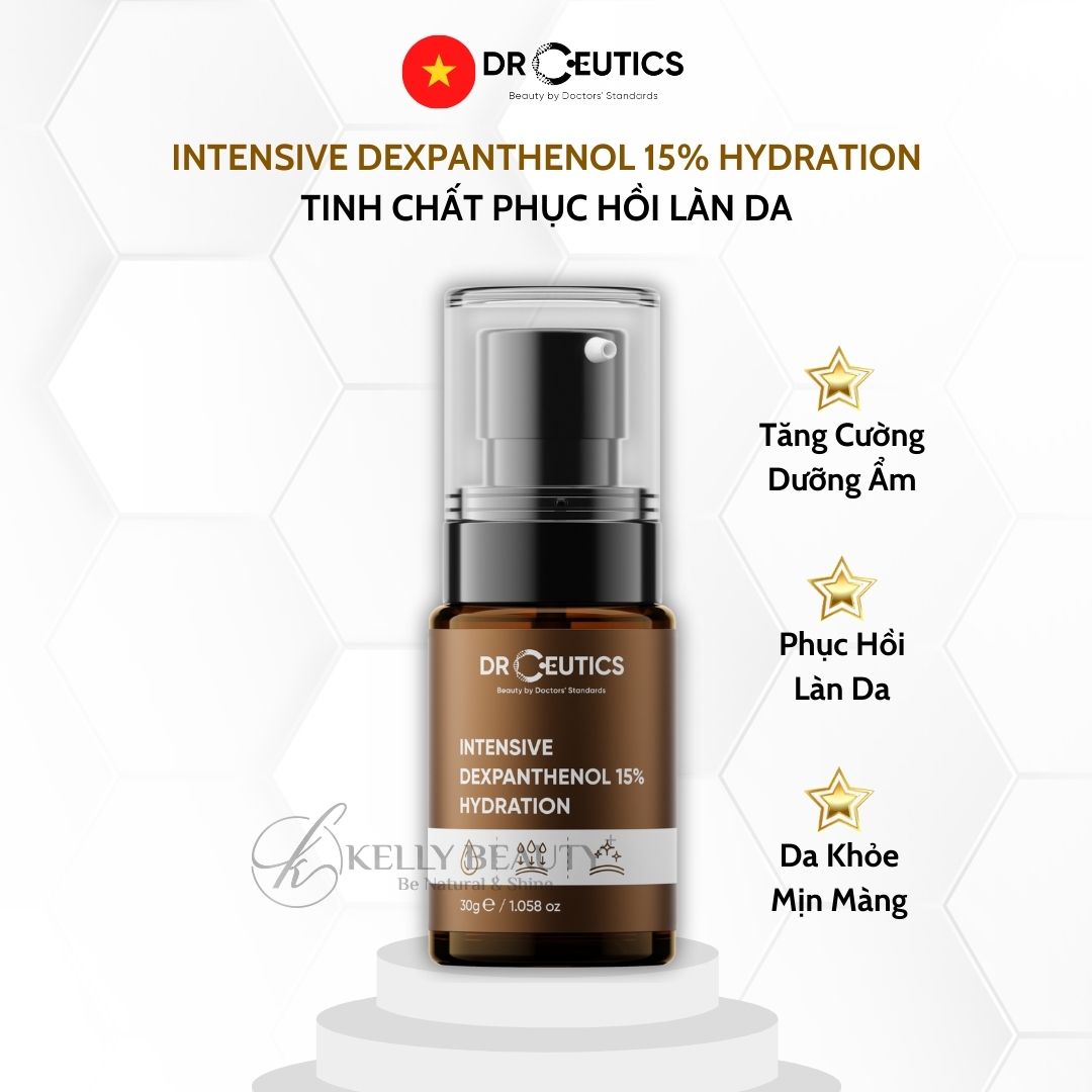 Tinh Chất Phục Hồi Da DrCeutics Intensive Dexpanthenol 15% Hydration | Kelly Beauty