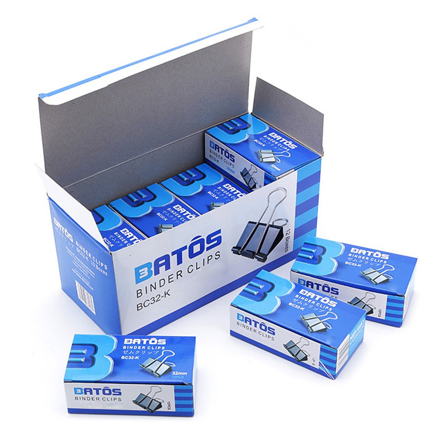Kẹp bướm 15mm 19mm 25mm 32mm 41mm 51mm batos - hộp 12 cái