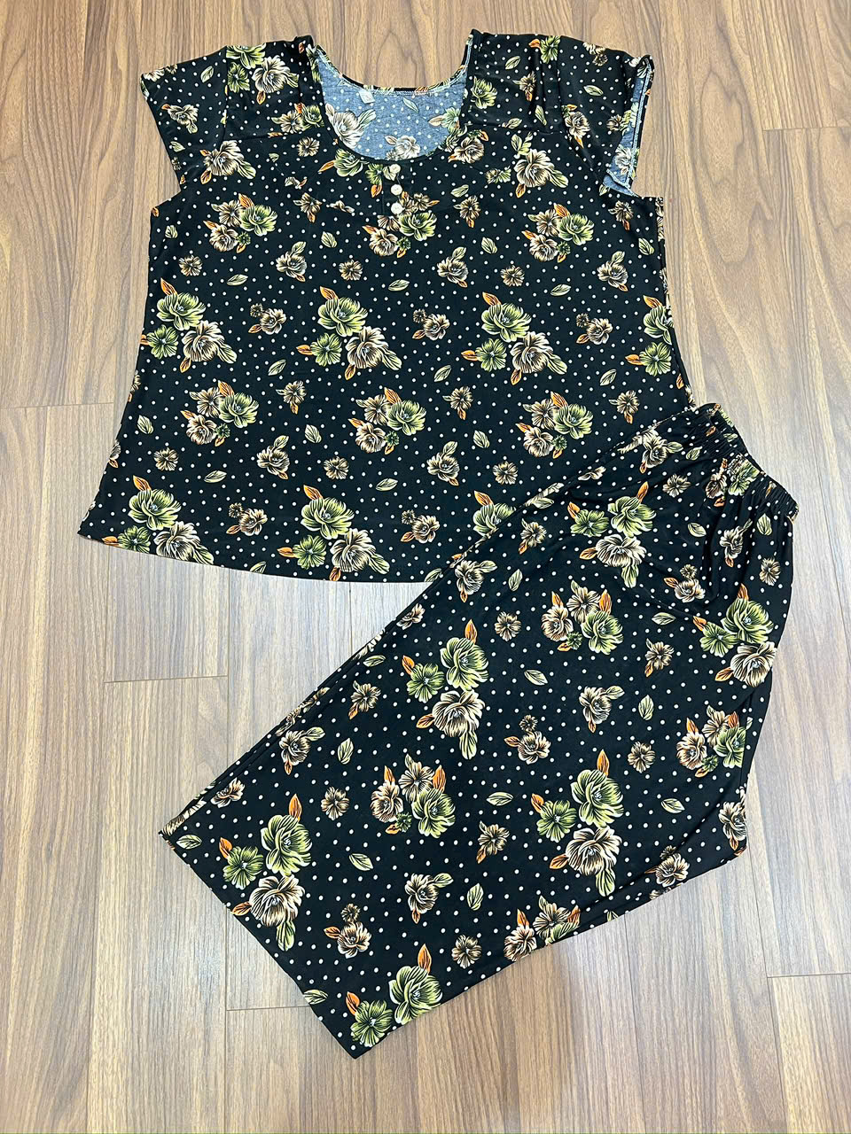 [BIGSIZE 7,8: 75-100kg] Bộ trung niên thun lạnh quần lửng