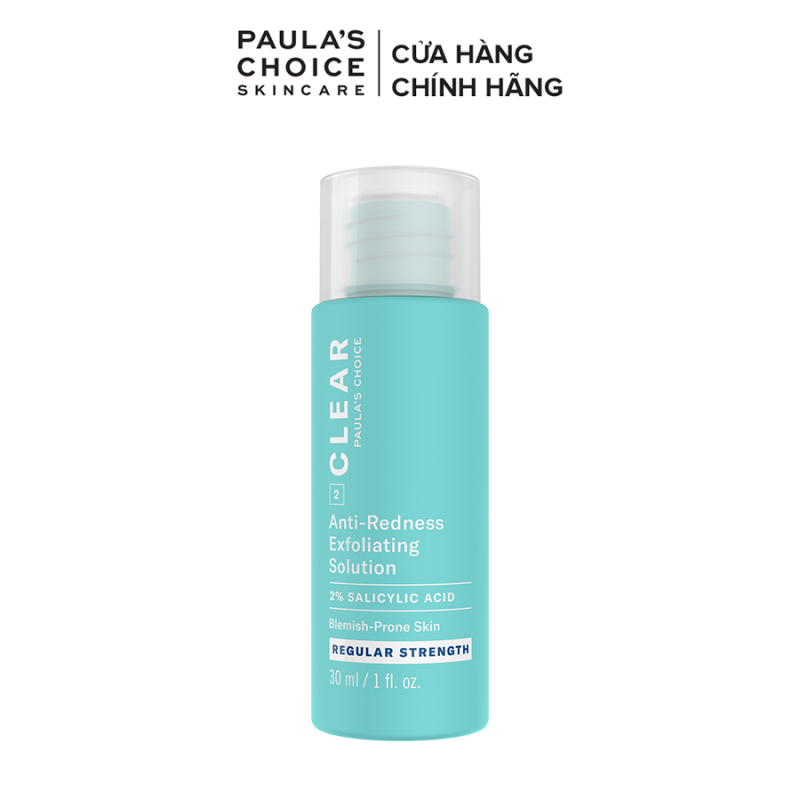 Tinh chất giảm mụn đầu đen Paula’s Choice CLEAR REGULAR STRENGTH ANTI-REDNESS EXFOLIATING SOLUTION WITH 2% SALICYLIC ACID 30 ml 6206 giá rẻ
