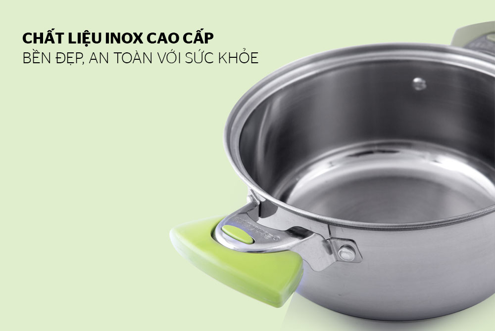 Bộ nồi inox 3 đáy SUNHOUSE SH336