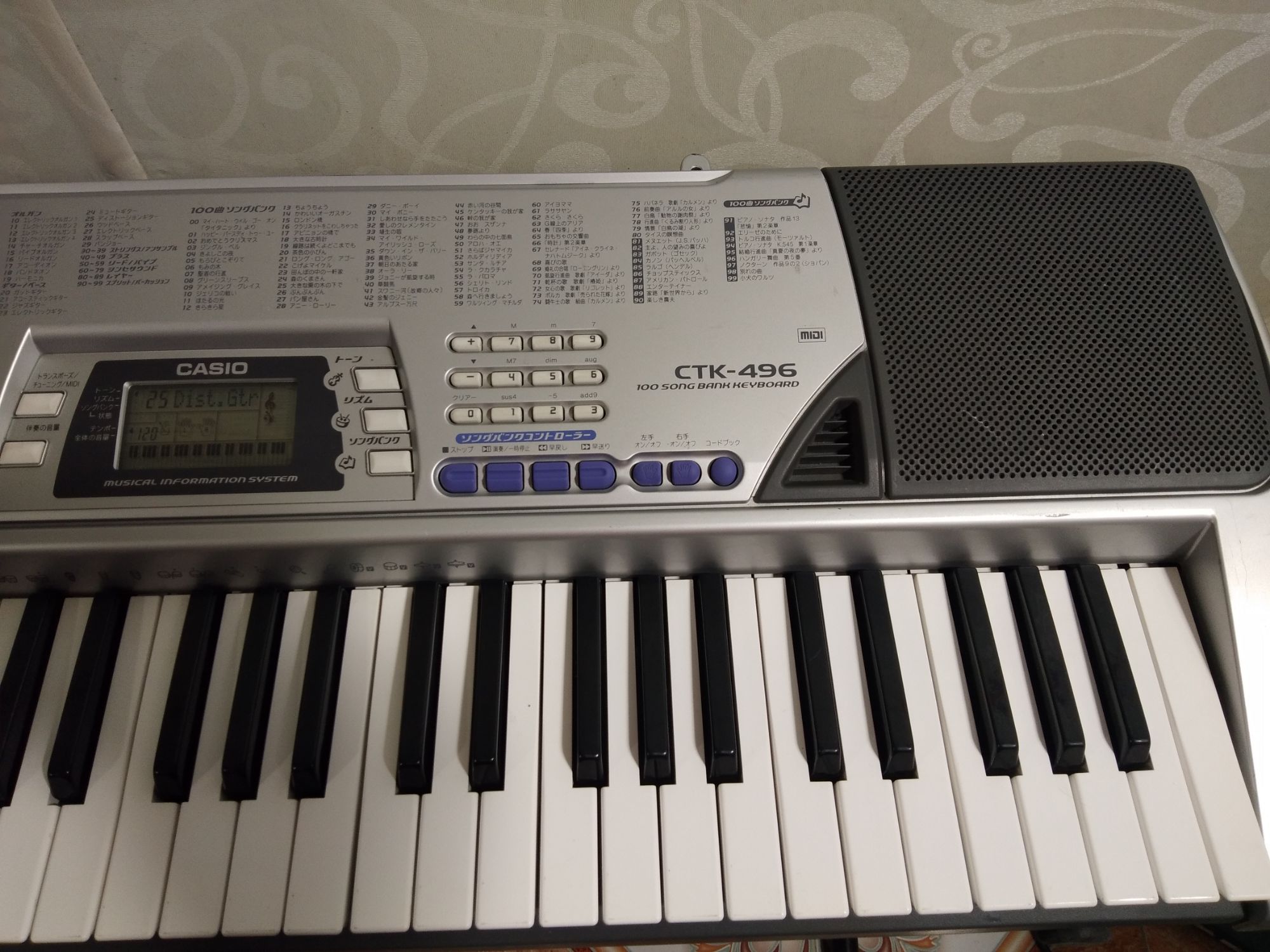 đàn organ Casio CTK-496.nội địa