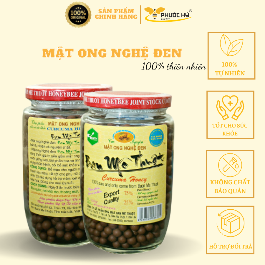 Viên Nghệ Mật Ong Buôn Mê Thuộc 250gr