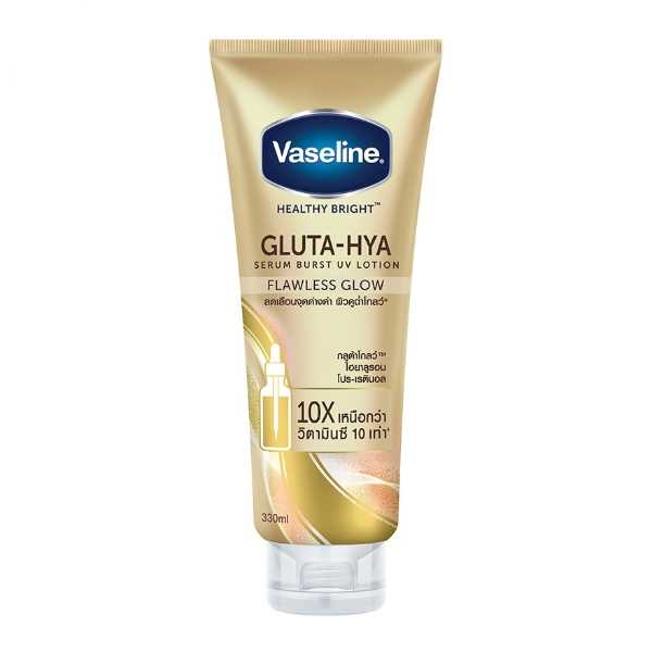 Dưỡng Thể Trắng Da Vaseline Bright Gluta-Hya Serum Burst Lotion 330ml