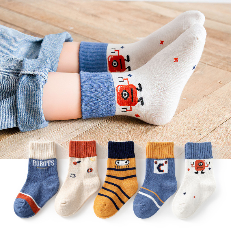 Set 5 đôi tất cho bé từ 1 đến 12 tuổi