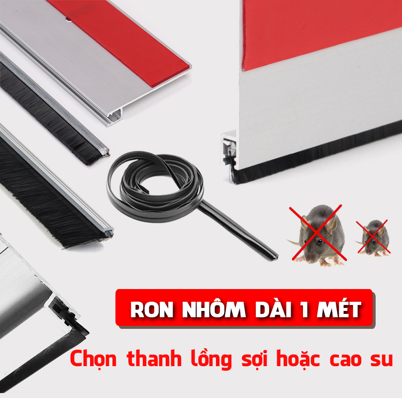 Thanh Dán Chân Cửa Bằng Nhôm Chống Chuột Chống Côn Trùng - Phụ Kiện Cửa Legaxi