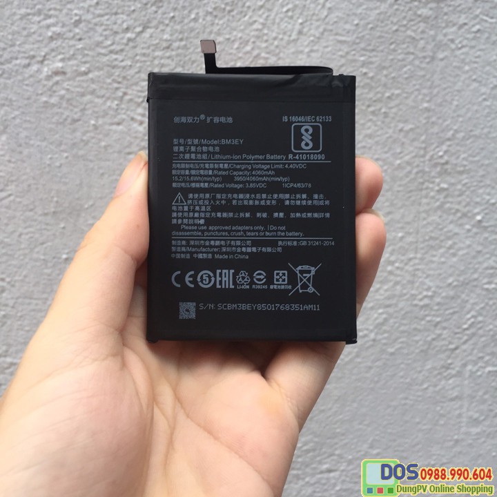Thay pin xiaomi mi 8 dung lượng cao 4000 mah, pin xiaomi mi8