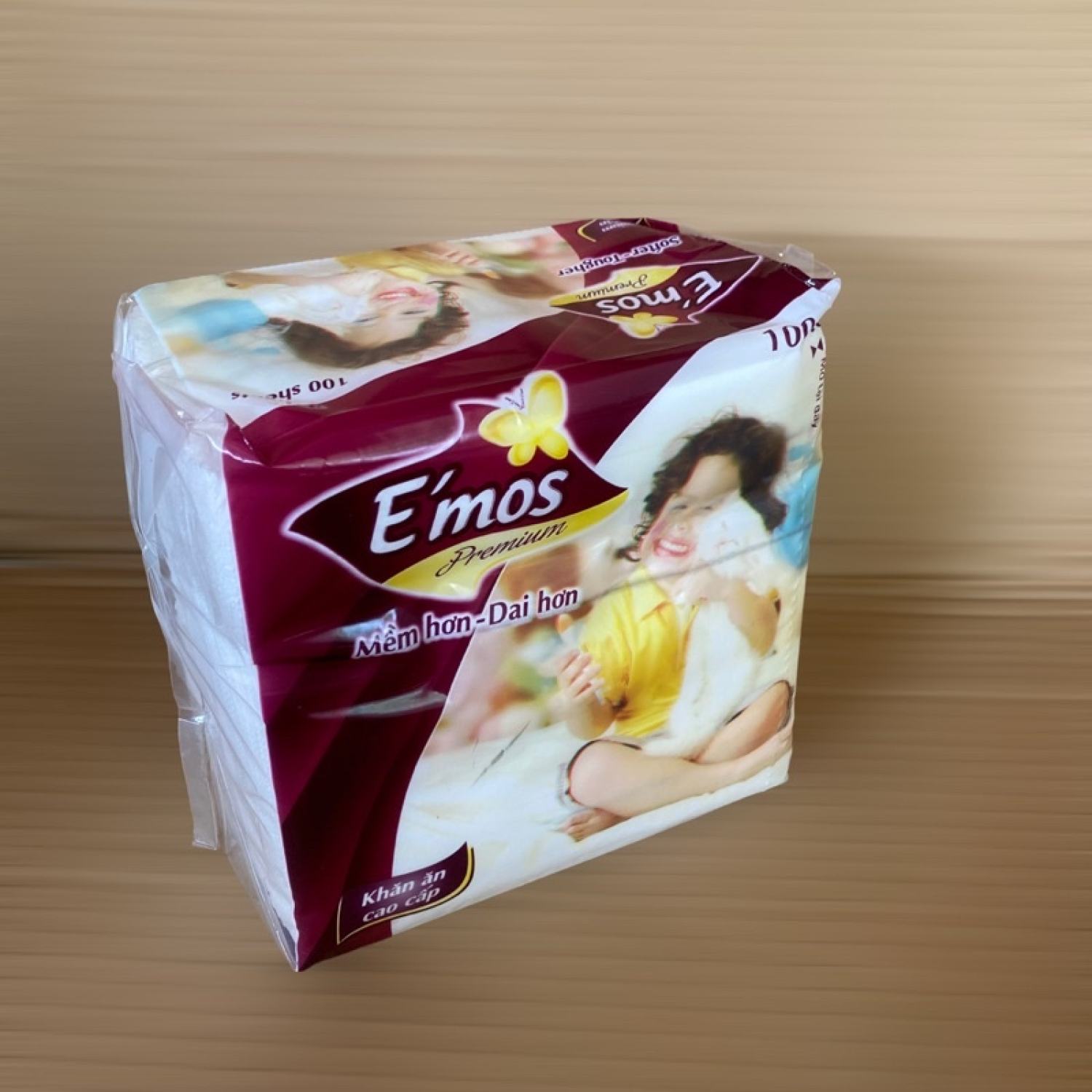 Giấy Vuông Emos Cao Cấp Bịch 100 tơ`